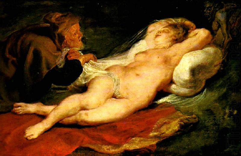 Peter Paul Rubens angelica och eremiten china oil painting image